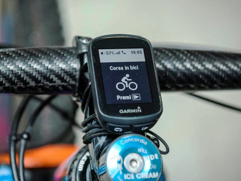 Garmin edge 130 sul manubrio